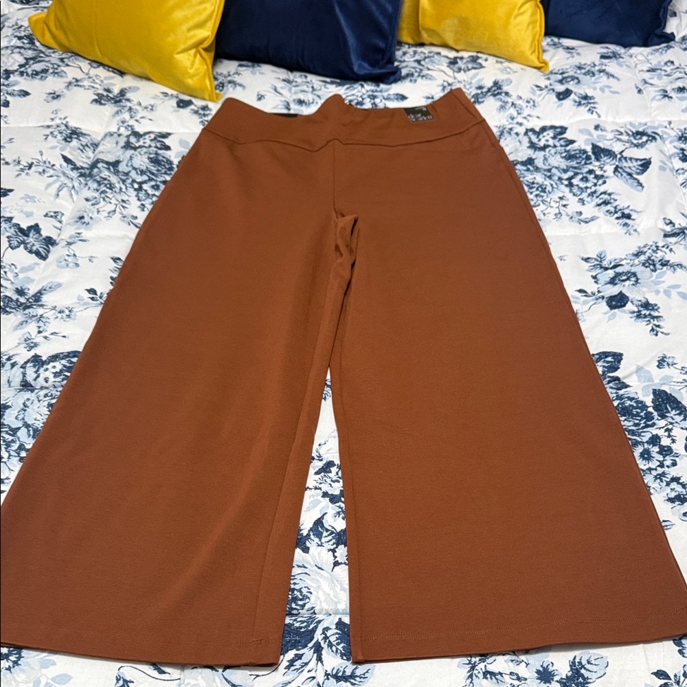 Wide Leg Brown Pants